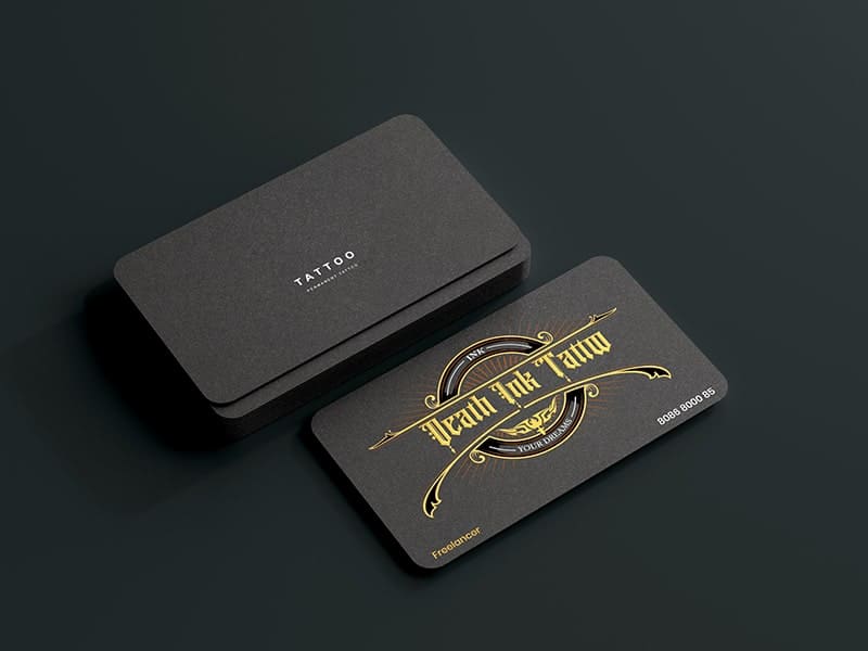 Death Ink Tattoo studio logo and branding design