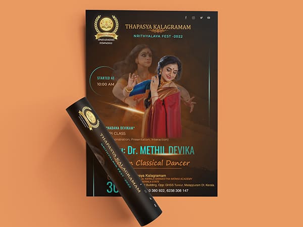 Thapasya Kalagramam graphic design project, Kerala